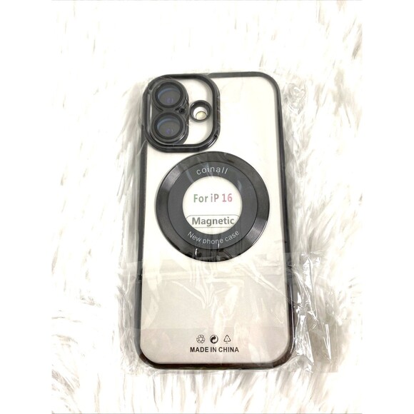 Phone Case For iPhone 16 Cover Clear Black - Picture 6 of 11